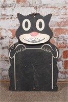 Antique chalk board, Felix the Cat wooden
