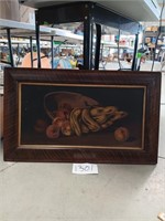 Vintage Framed Fruit Painting-32.5x19