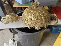 Either cast or brass vintage light very heavy