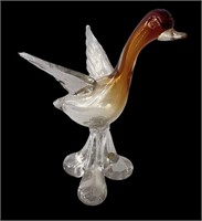 Stunning Art Glass Duck/Goose