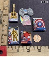 Toy Box Miniature Marvel Spider-Man, Iron man,