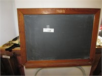 Vintage Genuine Slate Chalk Board Double Sided