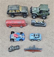 8pc Vintage Toy Car Collection