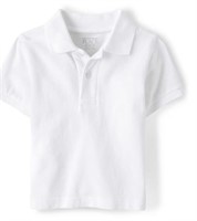 Toddler Boys Uniform Pique Polo - White