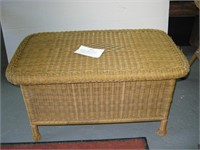 Wicker Bench Table