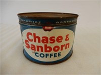 CHASE & SANBORN COFFEE ONE POUND CAN