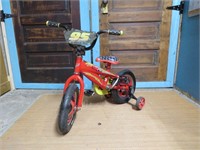 MCQUEEN CARS MINI BICYCLE WITH TRAINING WHEELS