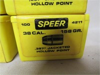 4 1/2 Boxes of Speer 38 cal. Bullets