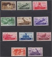 Italy Stamp #331-341 Mint HR, low value #3 CV $153
