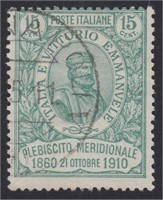 Italy Stamp #118 Used with light black CDS CV $180