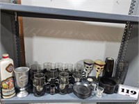 black  - goth? glassware & decor