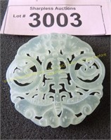 Hand carved Oriental jade pendant