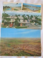3 Large Format Post Cards Vintage Florida
