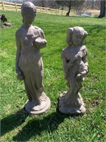 Pair of Garden Goddess Statuaries