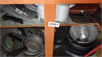 Contents of cabinet above astove