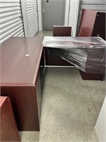 National Arrowood L-Shaped Executive Desk