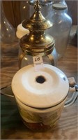 Brass Glass jar & Tea pot