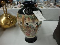 TOC hand-painted Satsuma vase.