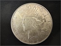 1922 Peace Silver Dollar - 90% Silver