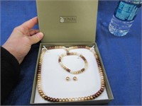 honora pearl necklace-bracelet-earring box set