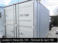 12'L X 7'W X 8'H SHIPPING CONTAINER W/DOUBLE