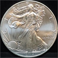 2014 1oz Silver Eagle Gem BU