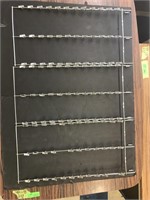Three retail display clip on racks for chip bags