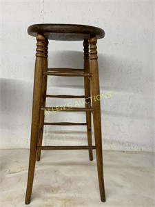 BAR STOOL  AND WOODENPLANT STAND