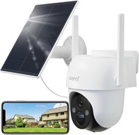 Security Camera Outdoor with Solar Pane