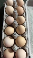 E2) Dozen Farm Fresh Eggs. Room Temperature