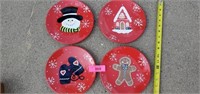 Painted Christmas Plates
