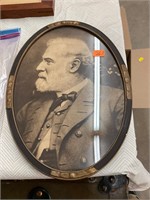 Framed Oval Robert E Lee