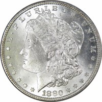 1880 P BU Grade Morgan Silver Dollar