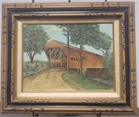 Laing Forest Bridge Framed Painting