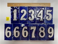 Blue&White Tile Numbers