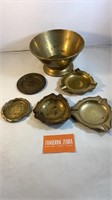 Brass Bowl & Ashtray Lot