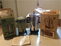 Electric coffee makers - 22 and 30 cups