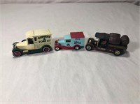 3 Small Matchbox Diecast Trucks