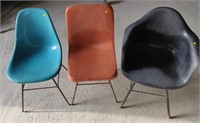 3 Retro Outdoor Chairs