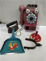 Vintage toys phone iron