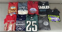 9pc Mixed T-Shirts w/ Philadelphia Sports