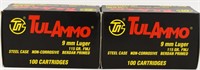 200 Rounds Of TulAmmo 9mm Ammunition