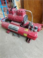 A red air compressor for parts