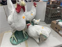 Decorative Porcelain Chickens