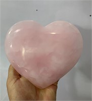 Pink mangano calcite heart