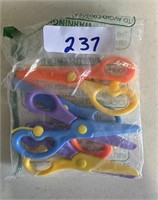 4 Pack of Colorful Children's Scissors