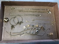 Assortment of necklaces -earrings -cufflinks