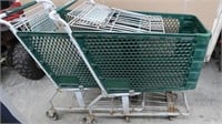 2 Shopping Carts w/Metal & Plastic Features