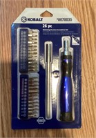 NEW Kobalt 26-pc ratcheting precision screwdrivers