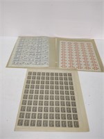 group of older canada stamp sheets, mint